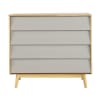 Vintage Grey 4-Drawers Chest